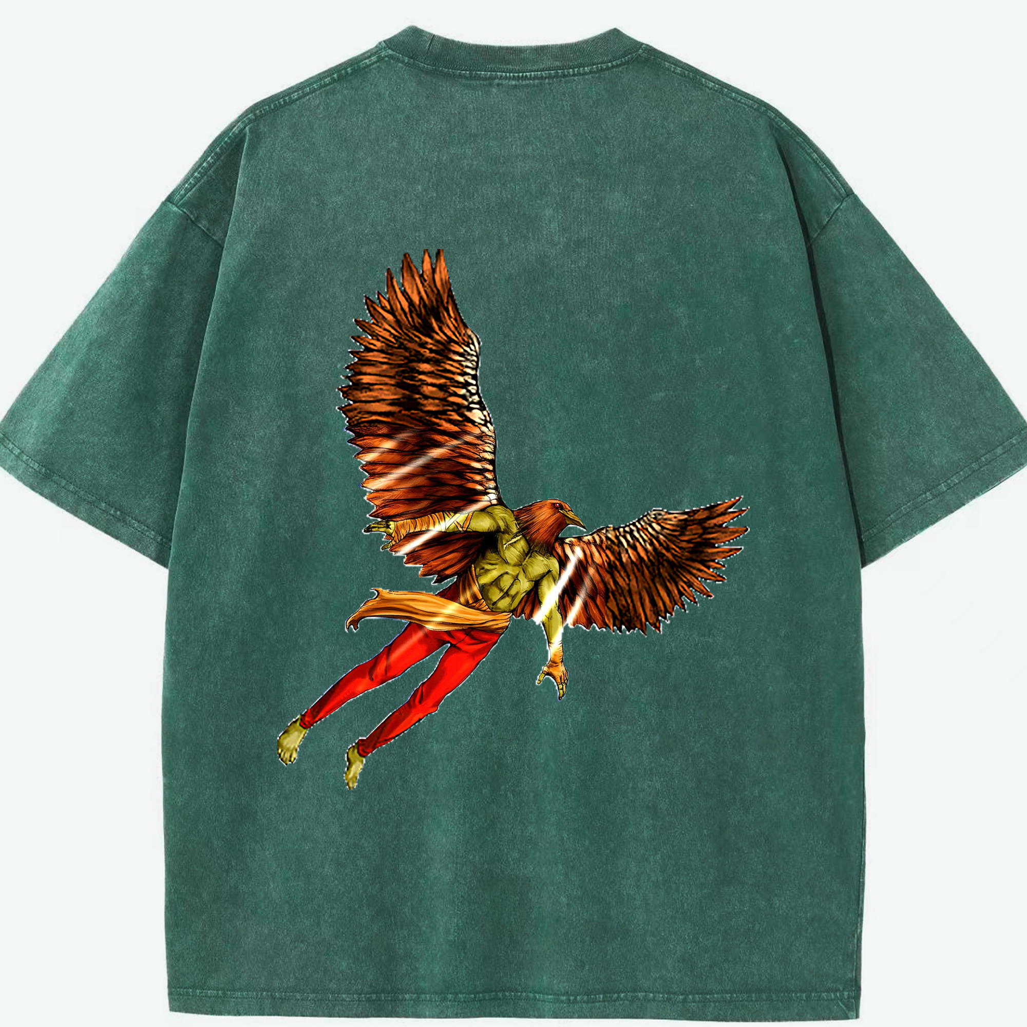 （画像用） 遊☆戯☆王 Yu-Gi-Oh! 綿100% ヴィンテージ風 半袖Tシャツ（背面プリント）